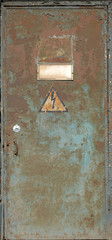 Old rusty door with 