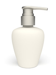 3d plastic cosmetic botle