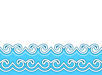 waves border
