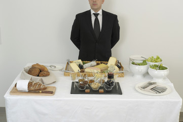 Buffet de fromages et accompagnements