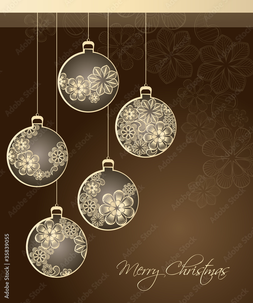 Wall mural merry christmas abstract background 2