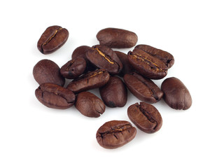 Coffee beans in closeup