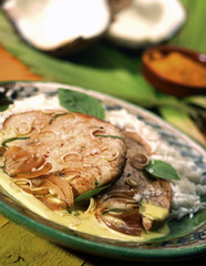 Espadon au lait de coco