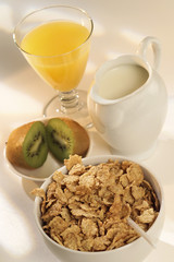 petit déjeuner diététique riche en fibres