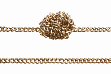 Straight and twisted chain