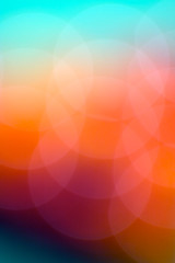 Abstract colourful overlapping bokeh circles