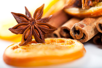 Sternanis, Orange und Zimt
