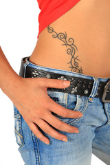 hanche, tatouage