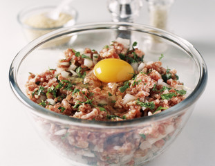  taboulé et boulettes d'agneau à la coriandre
