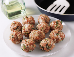  taboulé et boulettes d'agneau à la coriandre
