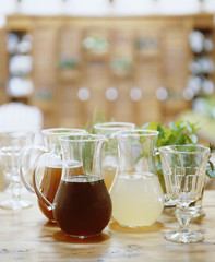 assortiment de jus de fruit