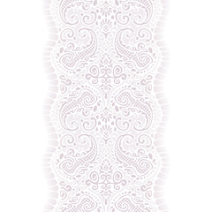 white lace with paisley pattern