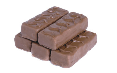 chocolate bar  isolated on white background