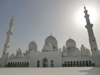 Fototapeta na wymiar Sheikh Zayed Bin Sultan Al Nahyan Moschee, Abu Dhabi