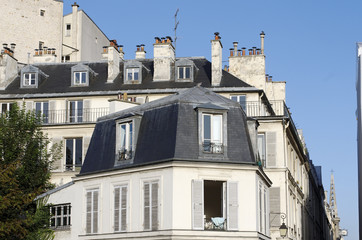 Fototapeta na wymiar Architecture de Paris,Ile St louis
