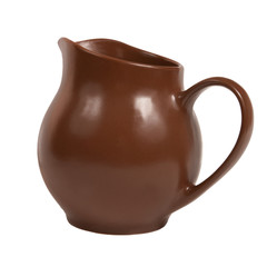 Ceramic jar of milk