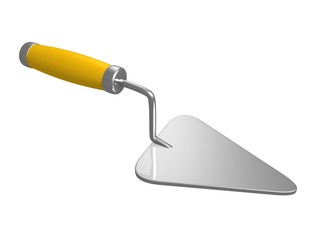 trowel on white background