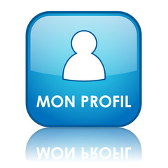 Bouton Web "MON PROFIL" (compte utilisateur préférences options) © HowLettery Studio