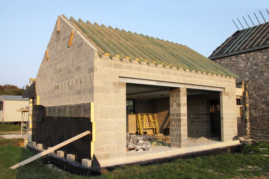 construction maison campagne  avec garage