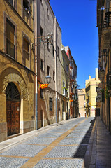 Naklejka na ściany i meble starego miasta Tarragona, Hiszpania