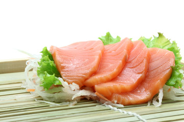 salmon sashimi salad