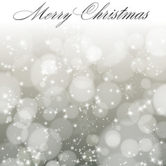 Abstract light grey christmas background with snowflakes.