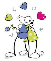 funny cuple in love