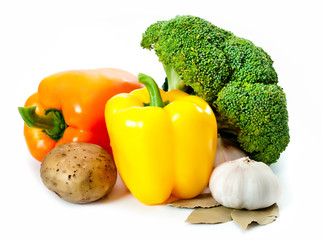 different delicious summer vegetables