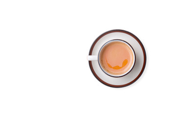 Hot tea on isolate background.