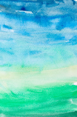 color strokes watercolor painting art