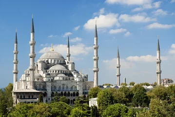Rolgordijnen sultan ahmed mosque in istanbul turkey © TravelPhotography