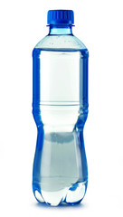 Naklejka premium Polycarbonate plastic bottle of mineral water isolated on white