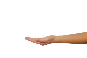 hand with white background