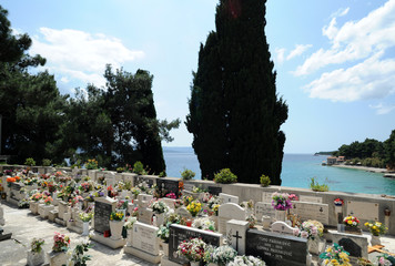 Bol sur l'île de Brač - Le cimetière