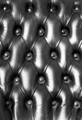 Rolgordijnen textuur van zwart leer voor achtergrond © tungphoto