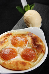 Peach souffle
