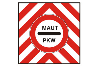 Verkehrszeichen -MAUT