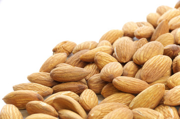 roasted almond with white copy space