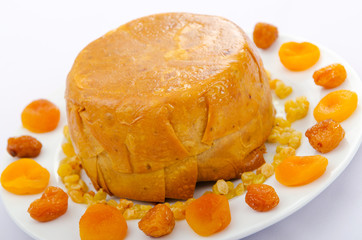 Traditional azeri rice served in plate