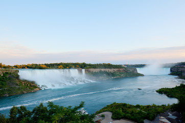 American and Canadian Falls at Niagara