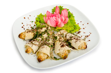 Chicken kebab in pita bread