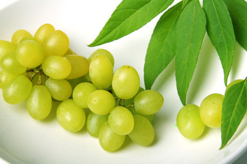 Weintrauben in einer Schale