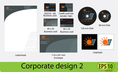Corporate design vector pack