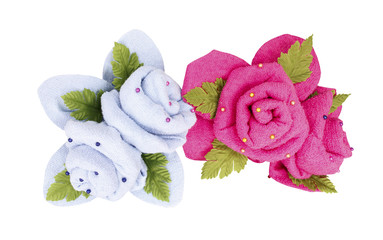 Artificial flower made from towel