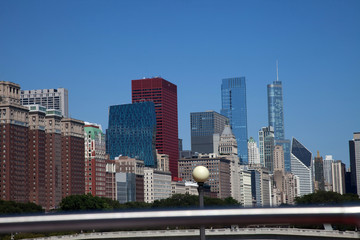 Fototapeta na wymiar Chicago city skyline
