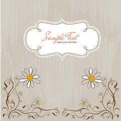 vintage vector floral frame