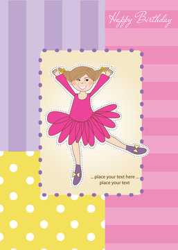 Sweet Girl Birthday Greeting Card