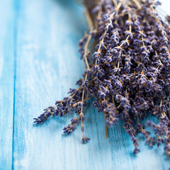 Obraz premium Bouquet of dry lavender flowers