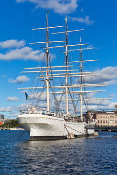 Historical ship in Stockholm, Sweden