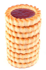 Pile de tartelettes à la fraise